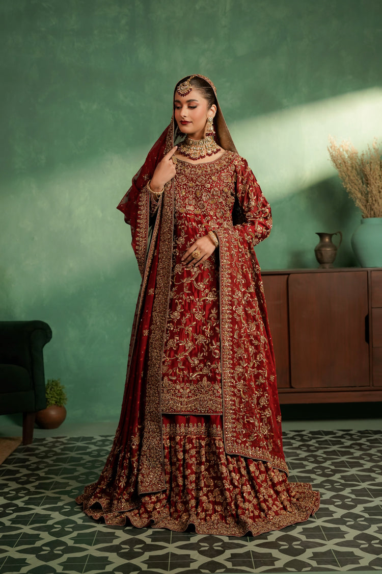 Deep Red Lehnga