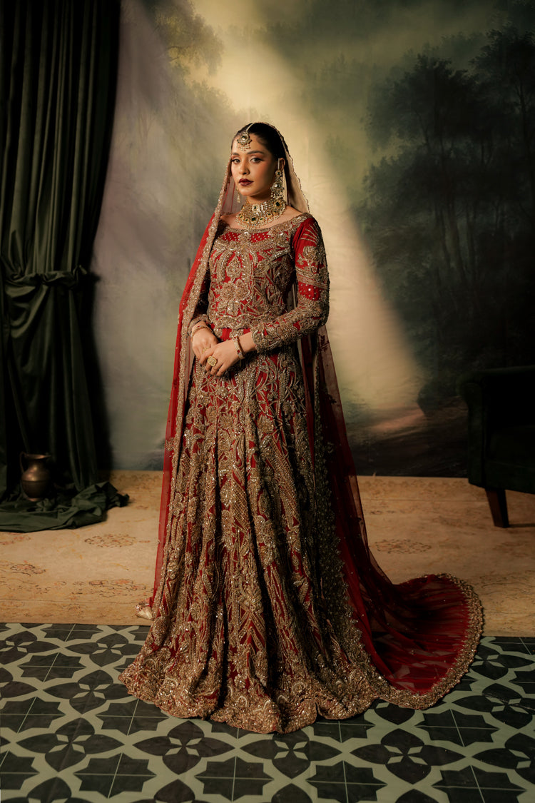 Deep Red Lehnga Shirt