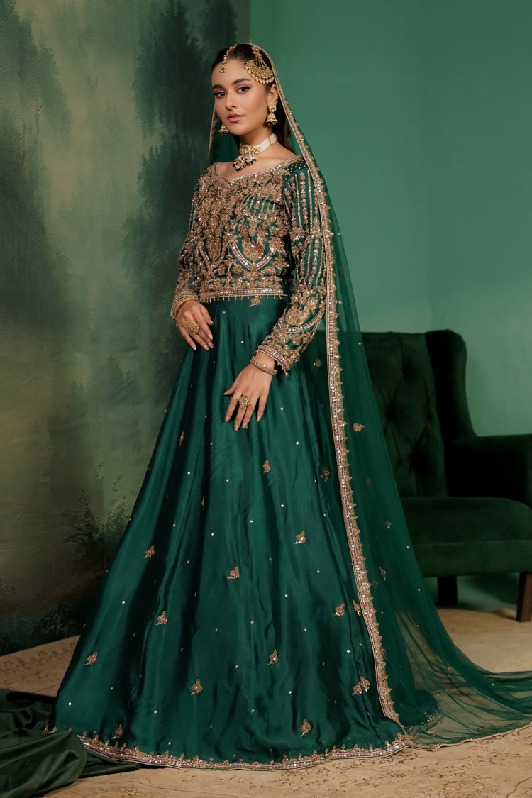 Bottle Green Lehnga